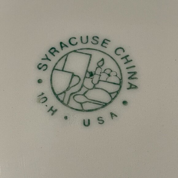 Vintage Syracuse China Chantilly Restaurant Ware 12" x 10.5" Oval Platter c.1950 - Picture 5 of 6